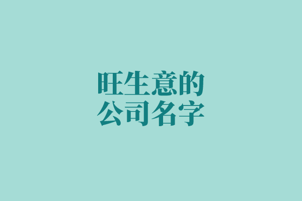 旺生意的公司名字